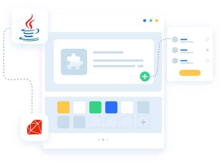 Illustration: plugins added to the Kill Bill platform